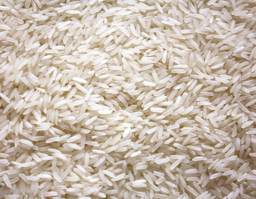 White jasmine rice grains